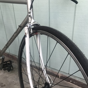 Gardin Road Bike Columbus Tubing Silver, gray or bare metal