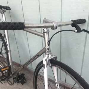 Gardin Road Bike Columbus Tubing Silver, gray or bare metal