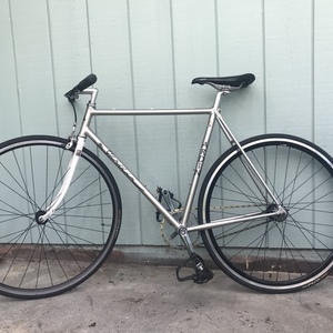 Gardin Road Bike Columbus Tubing Silver, gray or bare metal