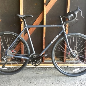 2019 Surly Disc Trucker Silver, gray or bare metal