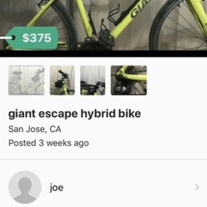 2017 Giant Escape 2 Hybrid Green