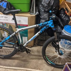 NS Bikes Silver, gray or bare metal and Blue