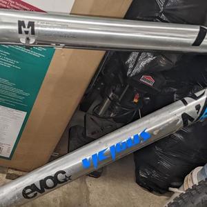 NS Bikes Silver, gray or bare metal and Blue