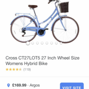 2022 Other Cross CT27LOT5 27 inch Wheel Size Wom... Blue