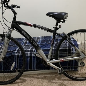 Schwinn Merano Black, Silver, gray or bare metal, and Red