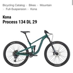 2022 Kona Process 134 AL/DL Green and Teal