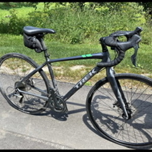 2017 Trek CrossRip 2, size 52 Silver, gray or bare metal and Green