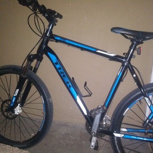 2018 Trek 21" Black, Stickers tape or other cover-up, and Blue