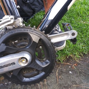 2018 Trek 21" Black, Stickers tape or other cover-up, and Blue