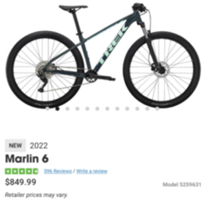 2021 Trek Marlin 6 (female) Blue and Teal