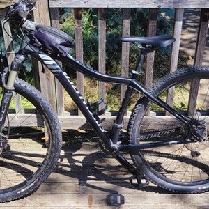 2014 Specialized Jett Comp 29 Black and Silver, gray or bare metal