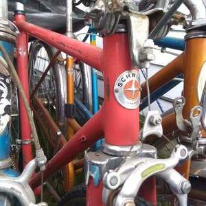 1971 Schwinn Super Sport Pink, Orange, and Red