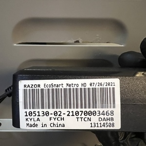 2022 Razor EcoSmart Metro HD 07/26/2021 personal mobility device (electric unicycle, etc) Black