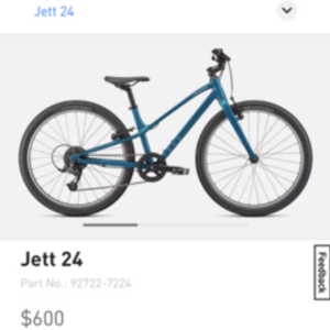 2021 Specialized Jett 24 Teal