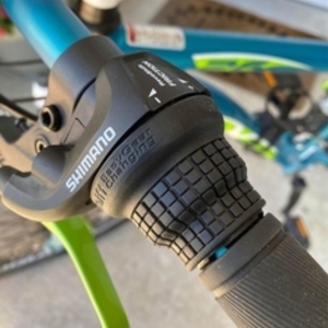 Kent 6061 four bar linkage suspension frame Blue and Green