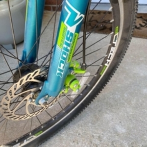 Kent 6061 four bar linkage suspension frame Blue and Green