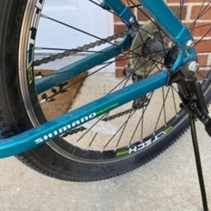 Kent 6061 four bar linkage suspension frame Blue and Green