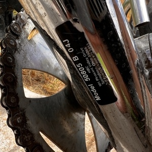 2022 West coast chopper 50805 b 04j Silver, gray or bare metal