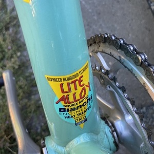 1999 Bianchi Bianchi reparto corse lite alloy Teal and Yellow or Gold