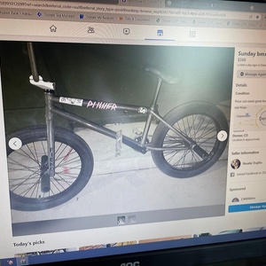2022 Fiend BMX Type-B Silver, gray or bare metal