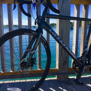 2017 Cannondale CAADX 105 Silver, gray or bare metal and Green