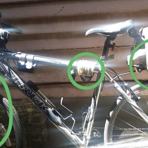 2003 Trek 4300 Silver, gray or bare metal and Black