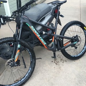 2017 Santa Cruz Hightower C S+ Black, Teal, and Orange