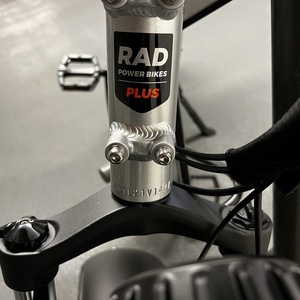 2022 Rad Power Bikes RadRunner Plus Silver, gray or bare metal and Black