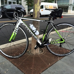 2014 Cannondale Super Six Evo Hi Mod 2 Dura Ace White, Green, and Black