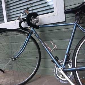 Nishiki Steel, road Blue and Silver, gray or bare metal