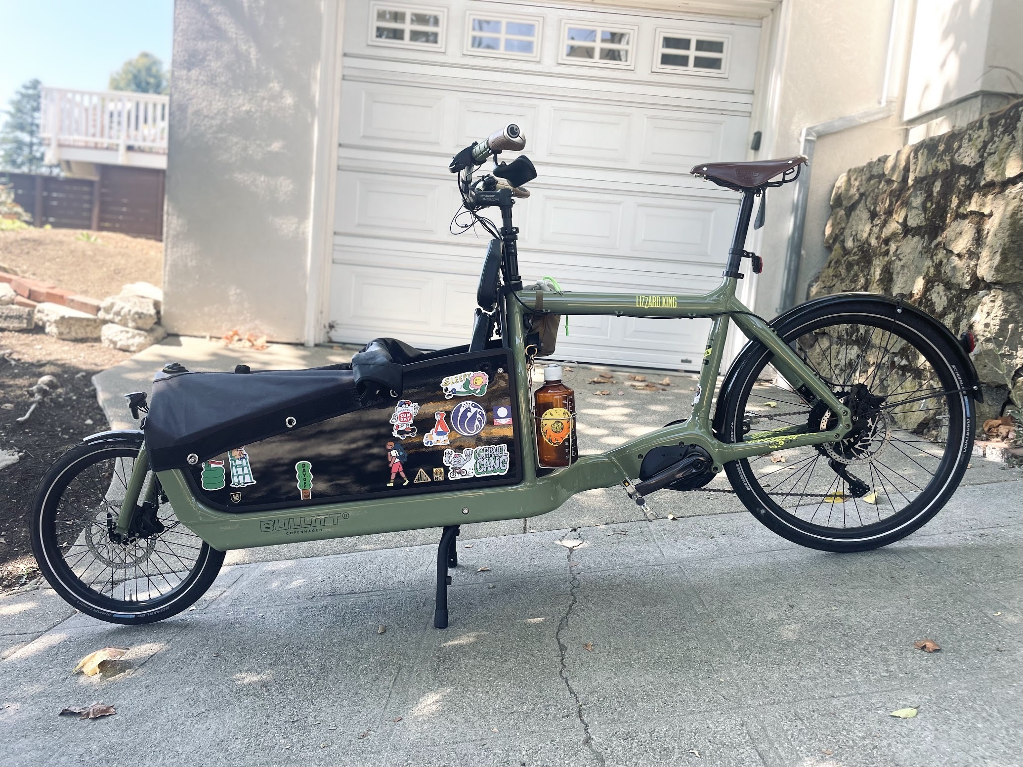 2022 Larry Vs Harry Lizard King cargo bike (front storage)