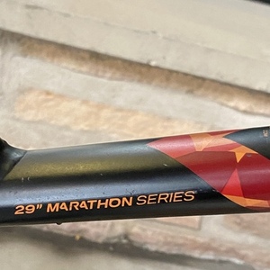 2018 Bergamont 29" Marathon Black, Orange, and Red