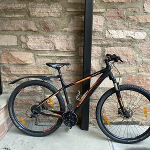 2018 Bergamont 29" Marathon Black, Orange, and Red