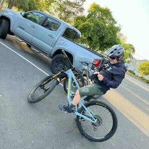2019 Santa Cruz Bronson Silver, gray or bare metal