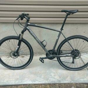 2017 Specialized Cross Trail Silver, gray or bare metal and Black