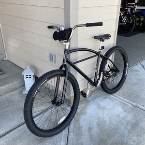 2022 State Bicycle Co. Klunker Blue and Silver, gray or bare metal