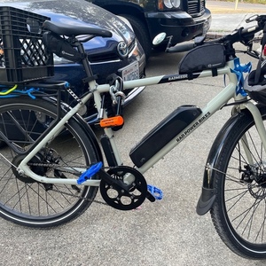 2020 Rad Power Bikes Radmission 1 (High Step) Silver, gray or bare metal and Black