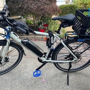 2020 Rad Power Bikes Radmission 1 (High Step) Silver, gray or bare metal and Black