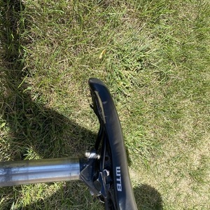 2015 Specialized Hardrock Disc 29 Silver, gray or bare metal and Red