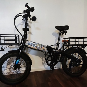 Lectric eBikes Folding Electric bike Black and Blue