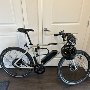 2022 Rad Power Bikes RadMission High Step Silver, gray or bare metal