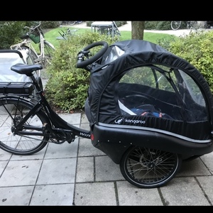 2017 Winther Kangaroo Luxe Bike Black cargo tricycle (front storage) Black