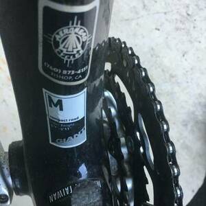 2009 Giant Defy Advanced 3 (Triple Chainring) Blue, Black, and Silver, gray or bare metal