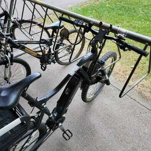 2018 Haibike Haibike Hardseven 1.0 (18-0710658) Black, Green, and Silver, gray or bare metal