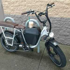 2021 Rad Power Bikes Rad Runner Plus Silver, gray or bare metal and Black