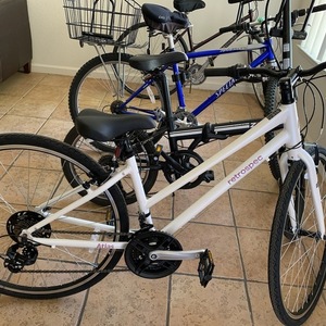 2022 Retrospec Atlas Fitness Hybrid Bike - Step Thro... White