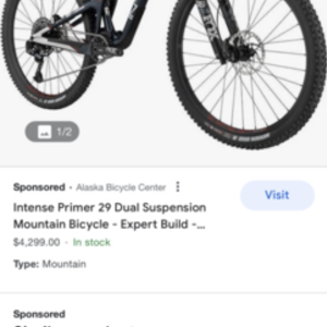 2020 Intense primer 27.5 Blue and White