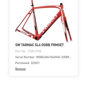 2012 Specialized S-Works Tarmac SL4 Red