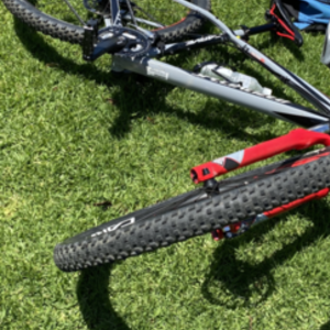 2012 Specialized Carve Comp 29 Red, Silver, gray or bare metal, and Black