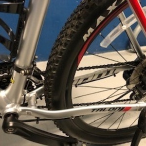 2019 Giant Talon 3 Silver, gray or bare metal, Black, and Red